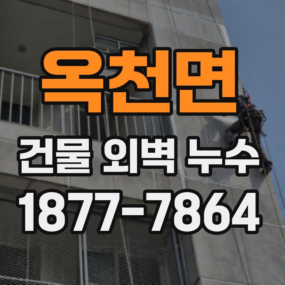 옥천면 건물 외벽 누수