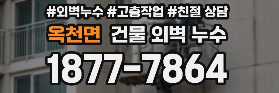 옥천면 건물 외벽 누수