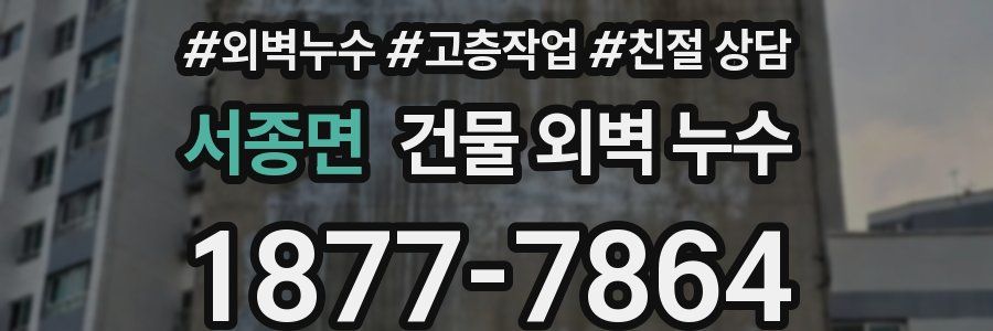 서종면 건물 외벽 누수