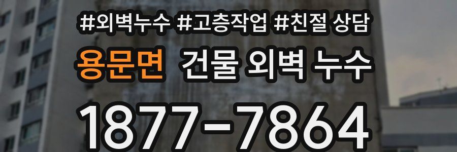 용문면 건물 외벽 누수