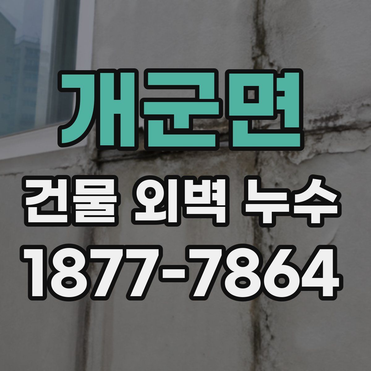 개군면 건물 외벽 누수