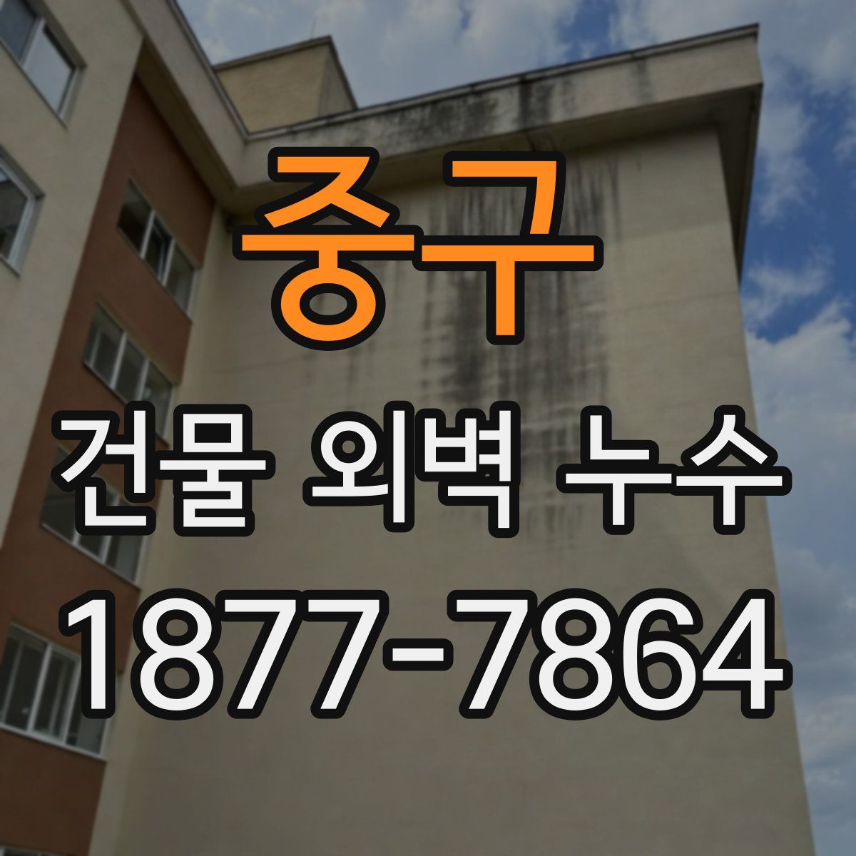 중구 건물 외벽 누수