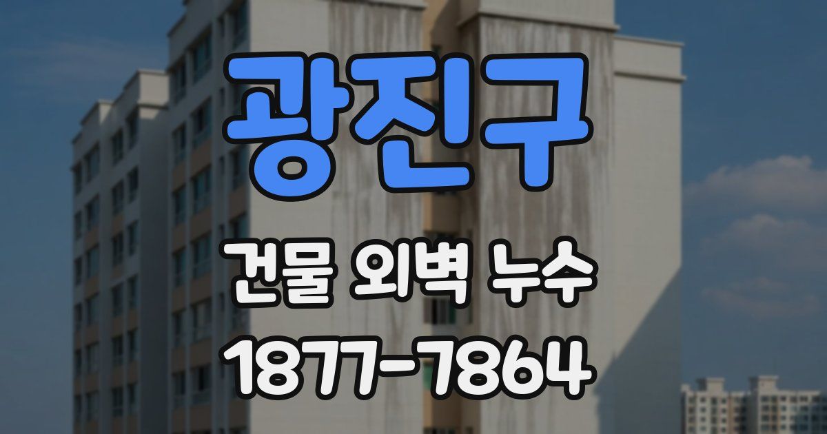 광진구 건물 외벽 누수