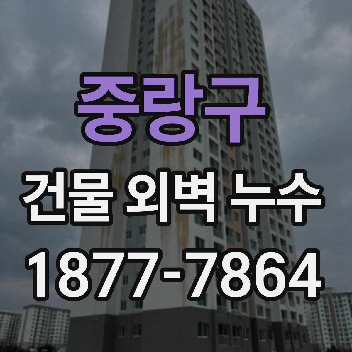 중랑구 건물 외벽 누수