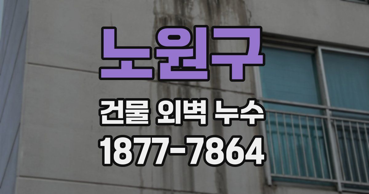 노원구 건물 외벽 누수