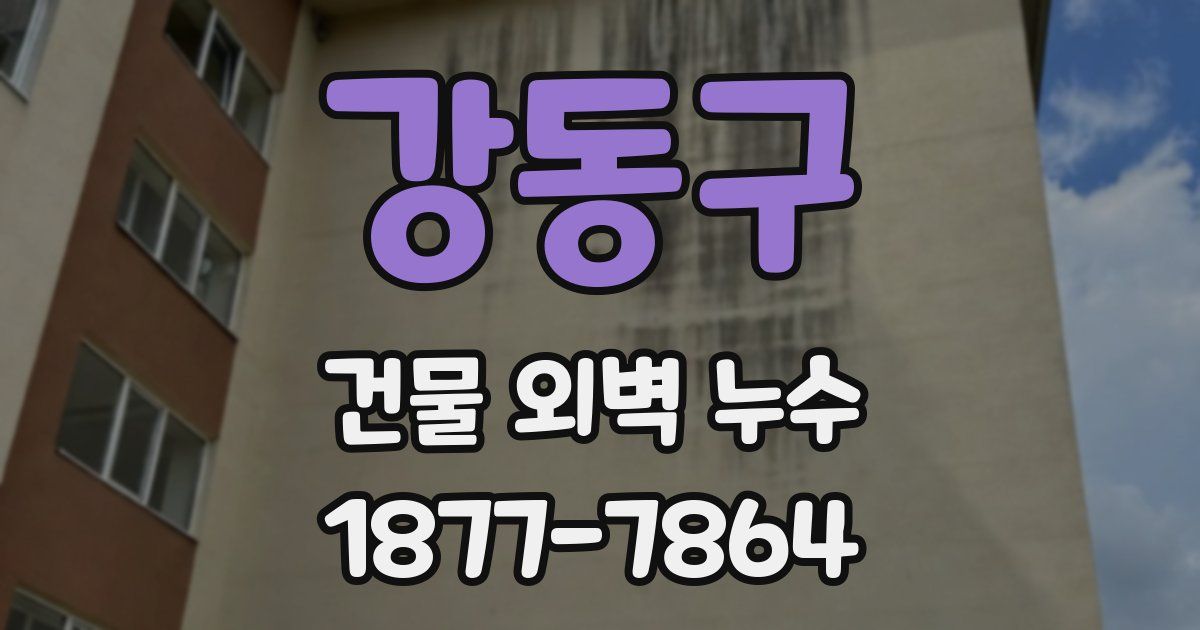 강동구 건물 외벽 누수