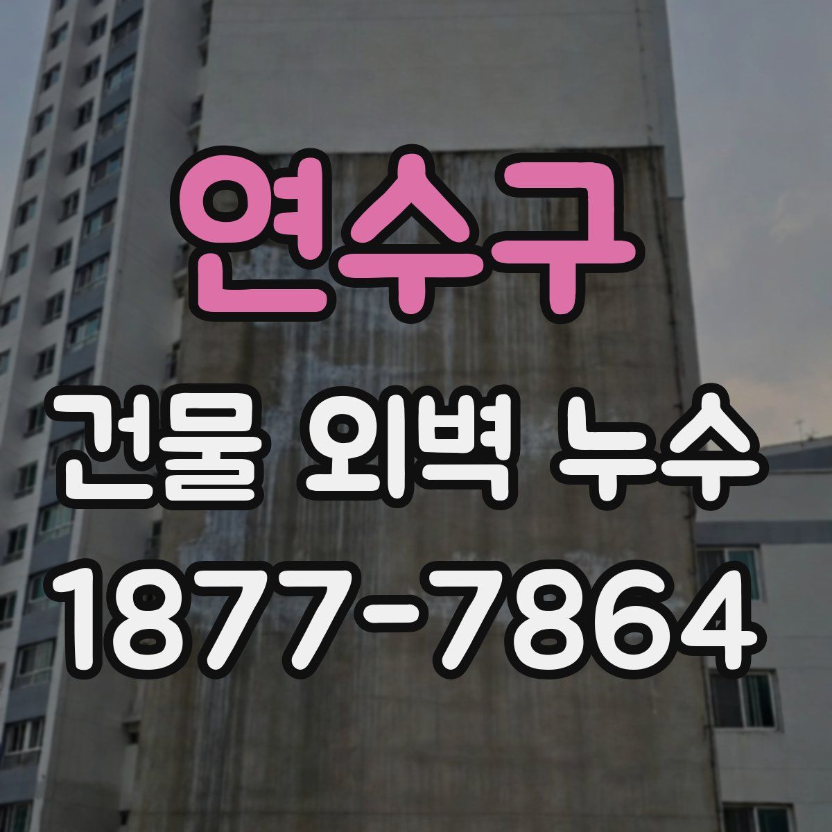 연수구 건물 외벽 누수