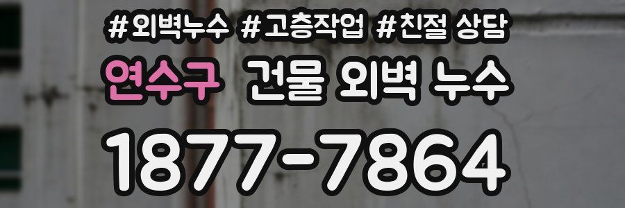 연수구 건물 외벽 누수