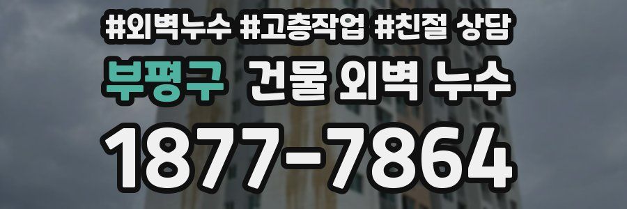부평구 건물 외벽 누수