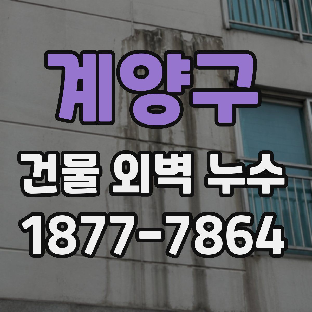 계양구 건물 외벽 누수