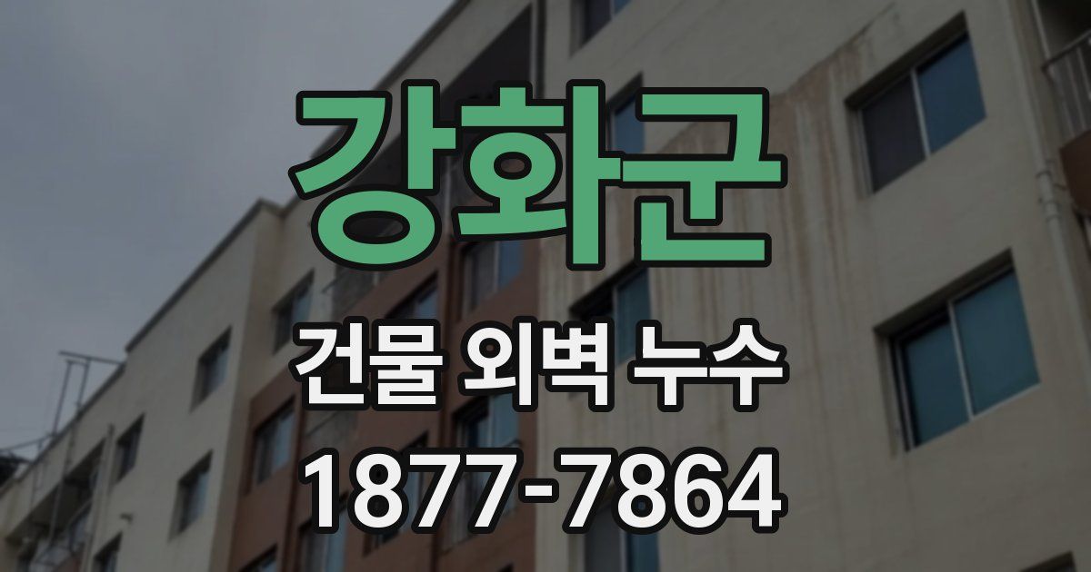 강화군 건물 외벽 누수