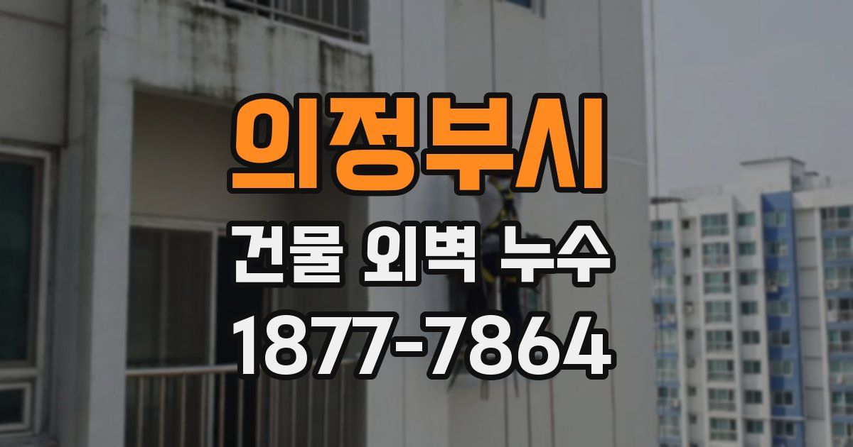 의정부시 건물 외벽 누수