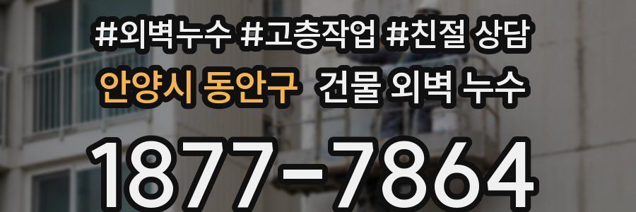 안양시 동안구 건물 외벽 누수