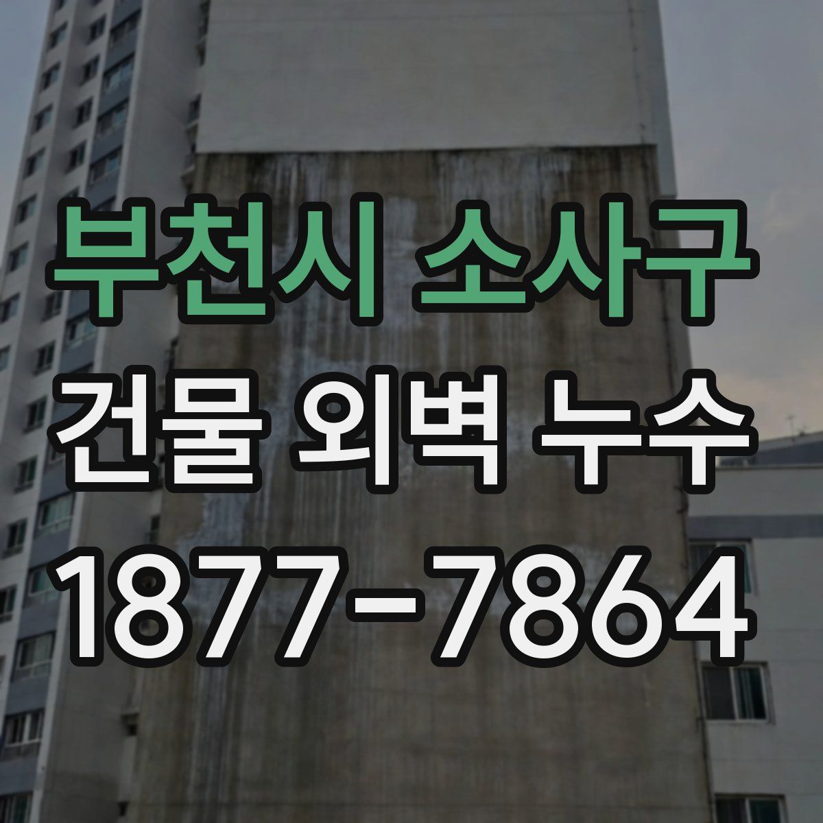 부천시 소사구 건물 외벽 누수
