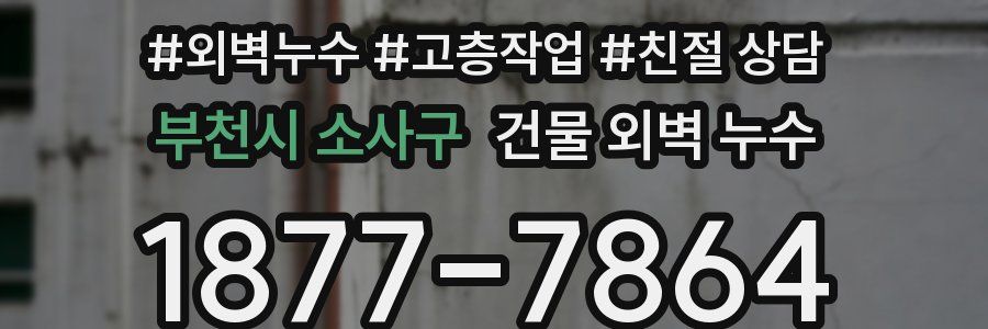 부천시 소사구 건물 외벽 누수