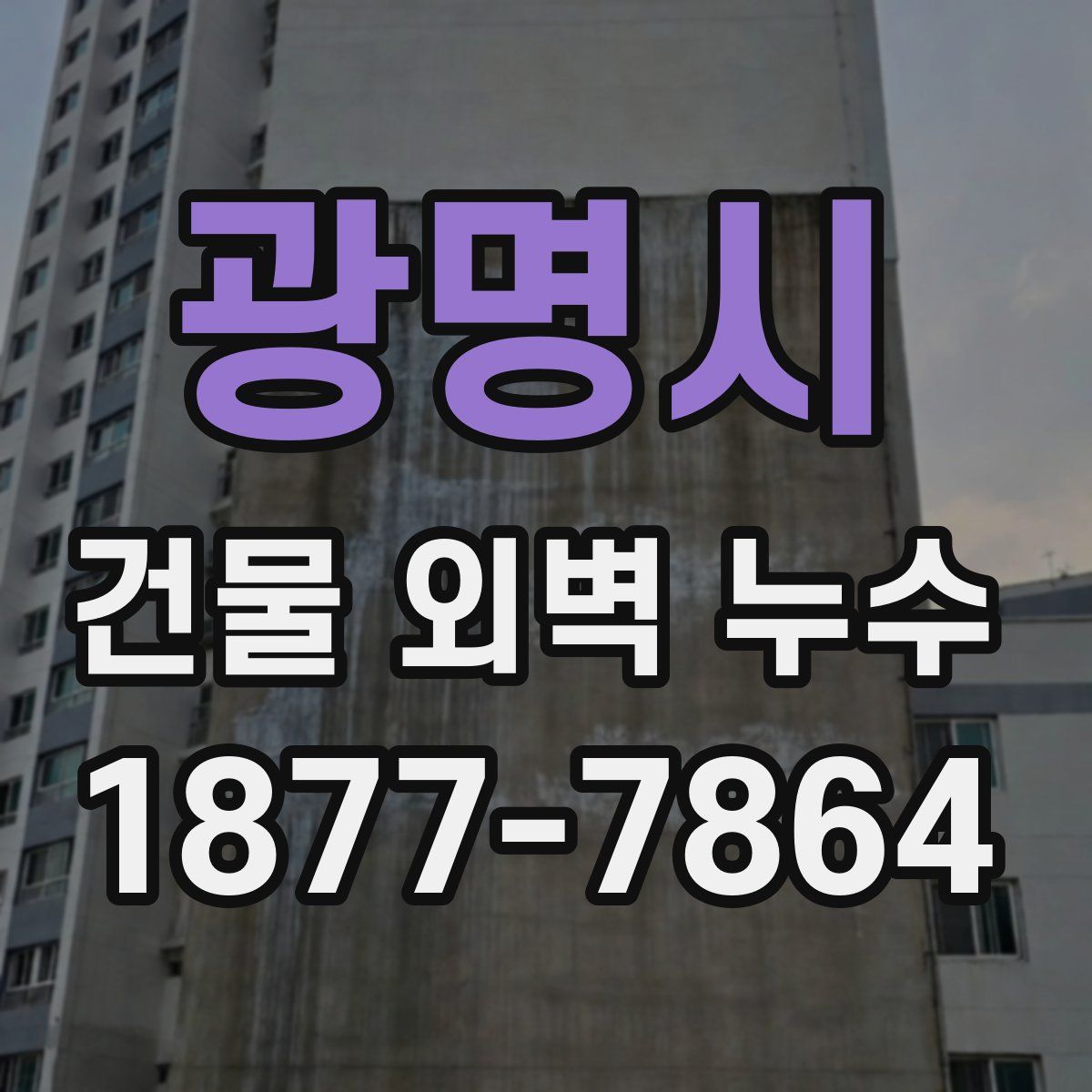 광명시 건물 외벽 누수