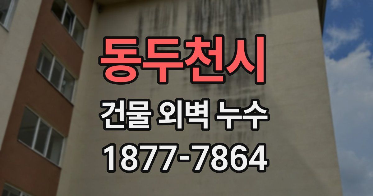 동두천시 건물 외벽 누수