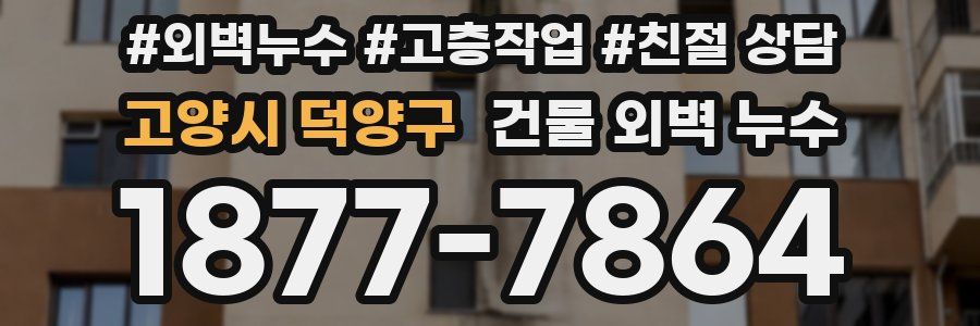 고양시 덕양구 건물 외벽 누수