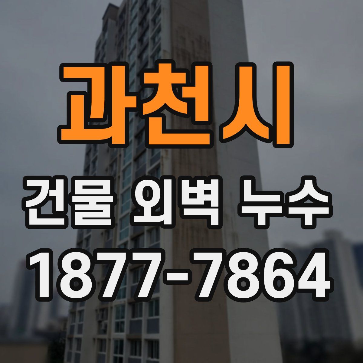 과천시 건물 외벽 누수
