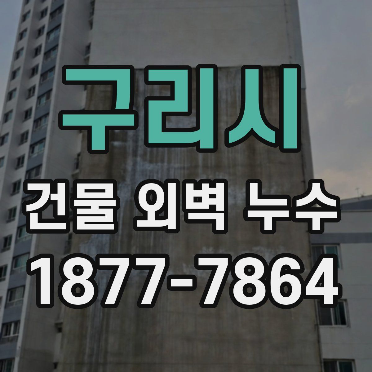 구리시 건물 외벽 누수