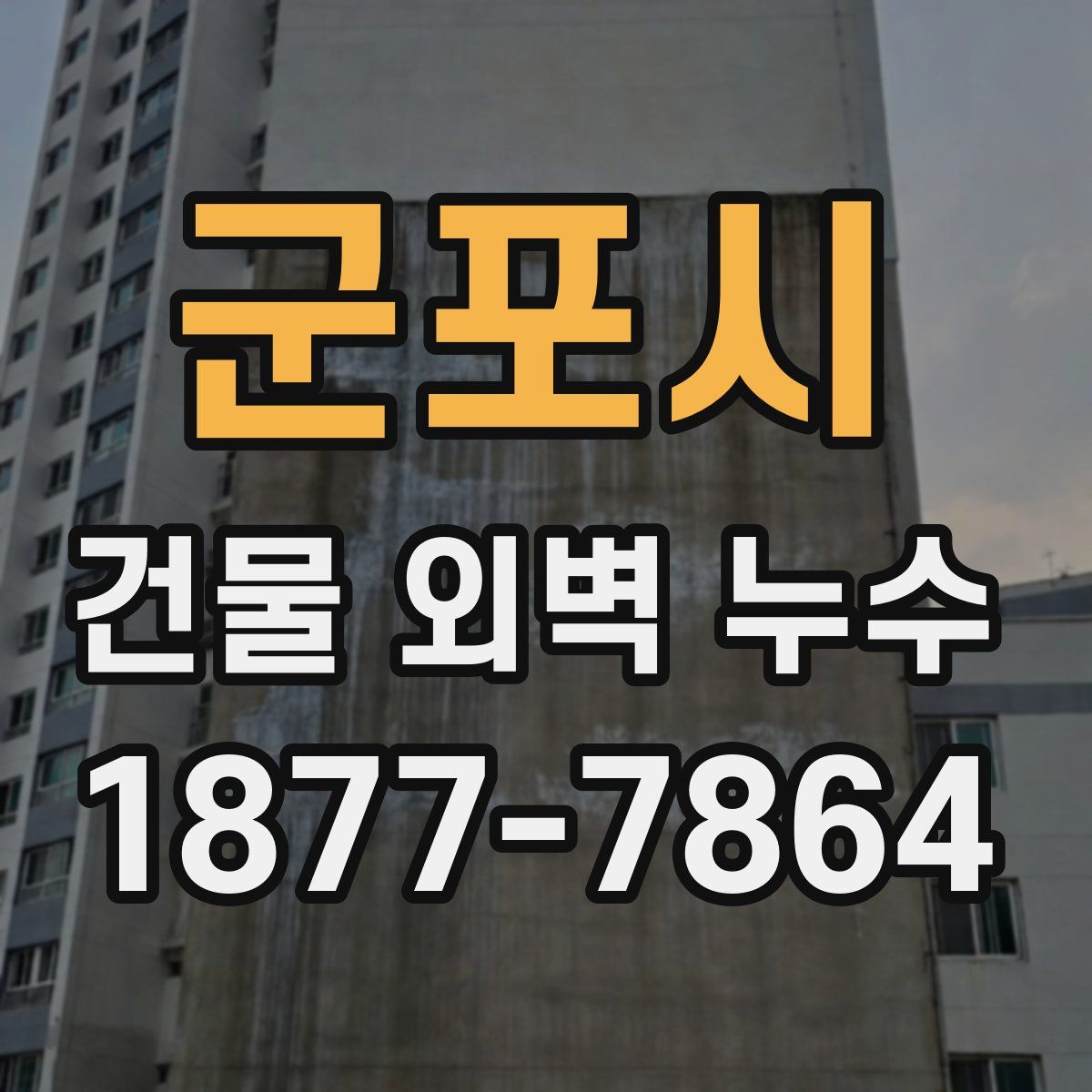 군포시 건물 외벽 누수