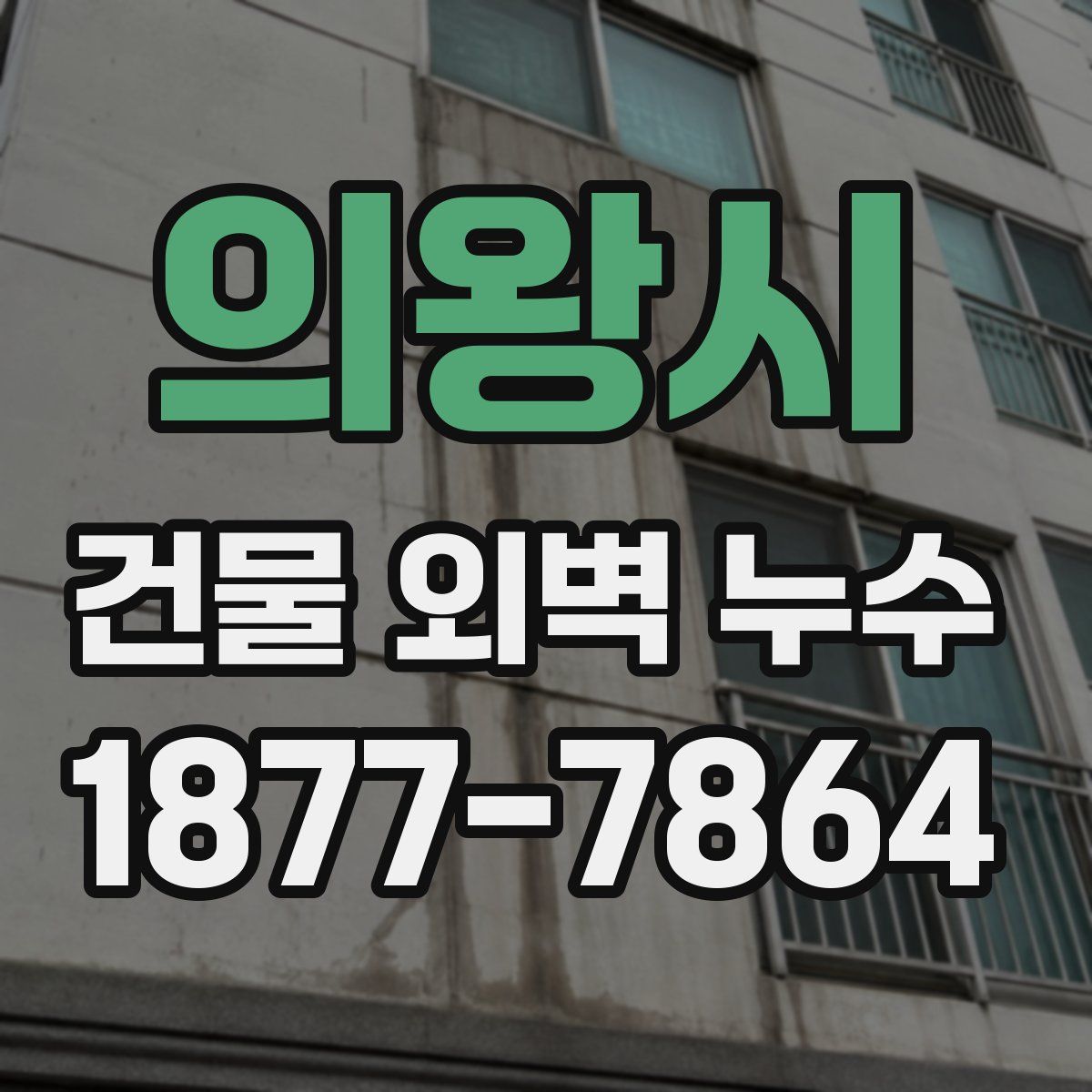 의왕시 건물 외벽 누수