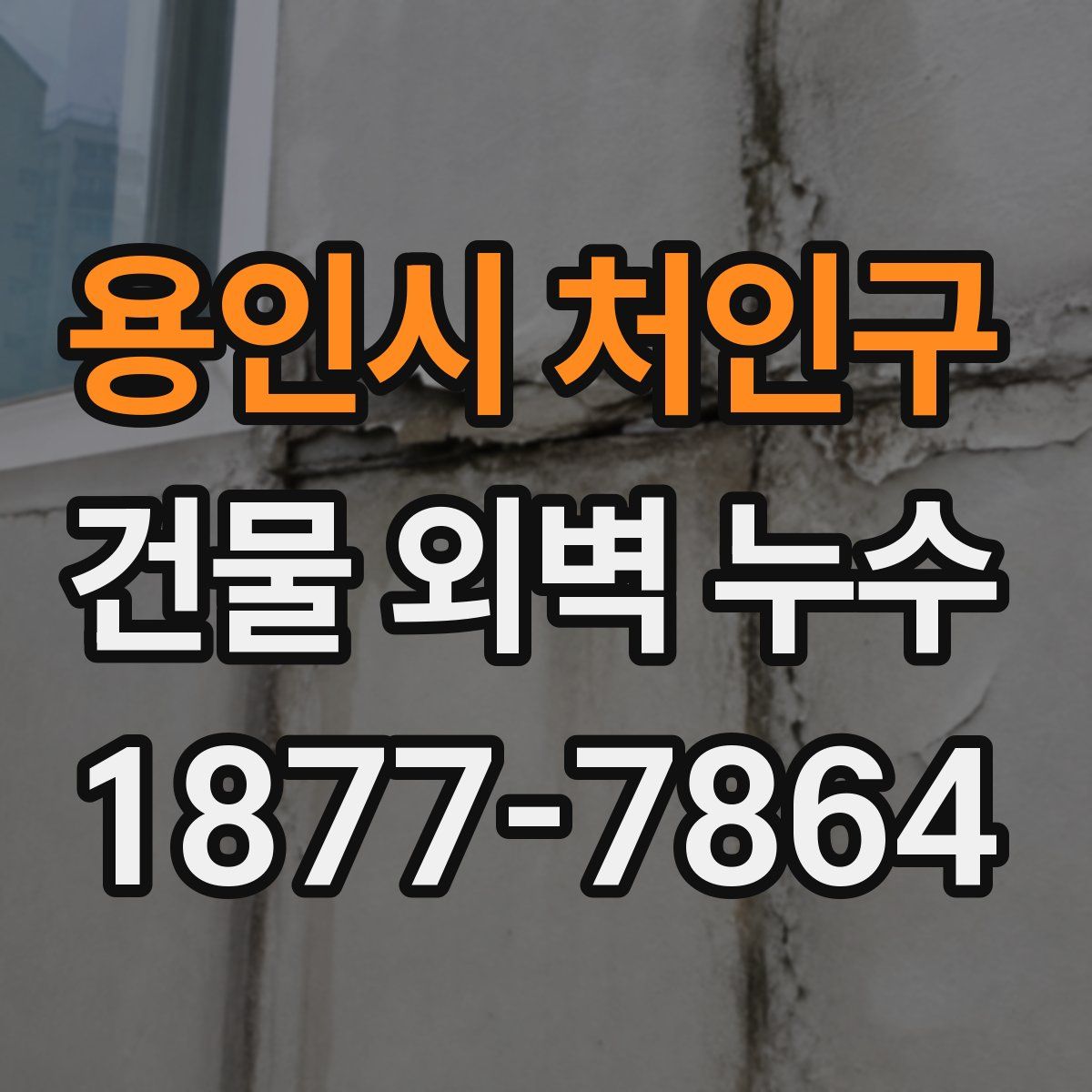 용인시 처인구 건물 외벽 누수