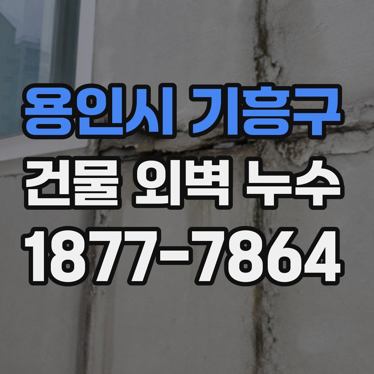 용인시 기흥구 건물 외벽 누수