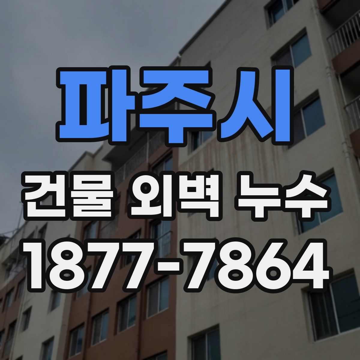 파주시 건물 외벽 누수