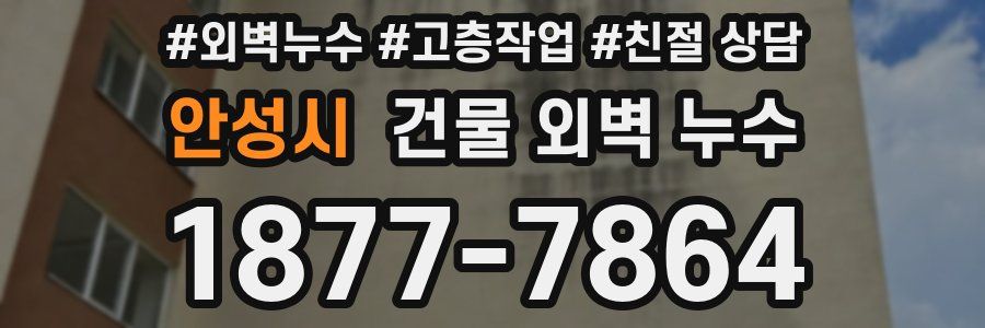 안성시 건물 외벽 누수