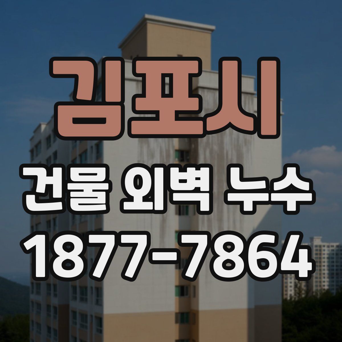 김포시 건물 외벽 누수