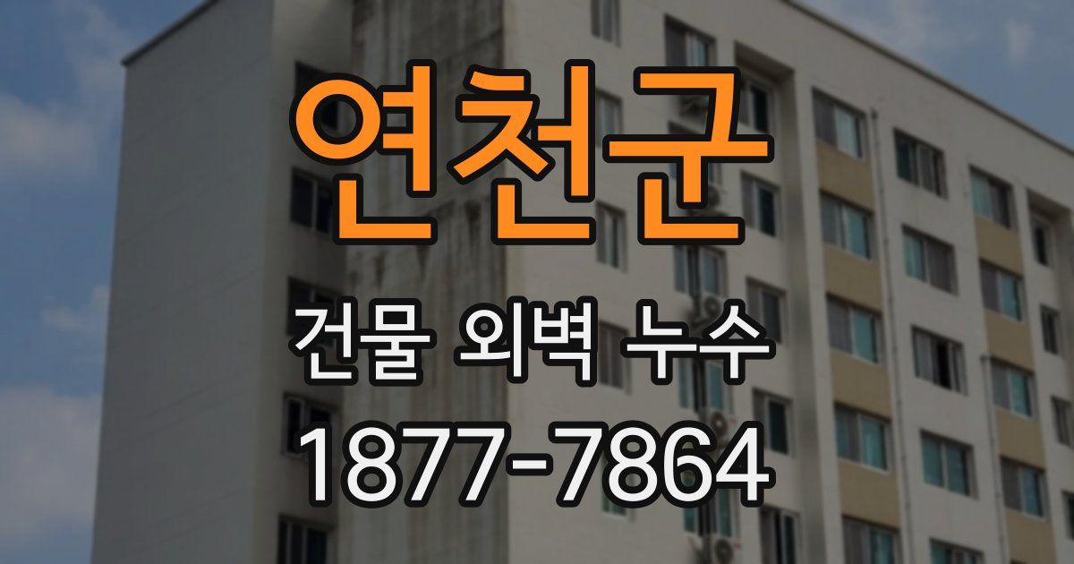 연천군 건물 외벽 누수