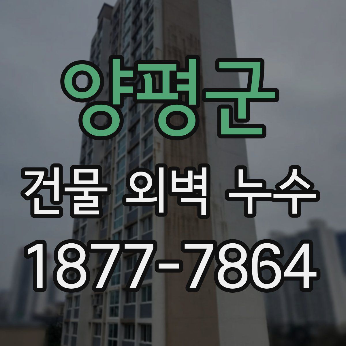 양평군 건물 외벽 누수