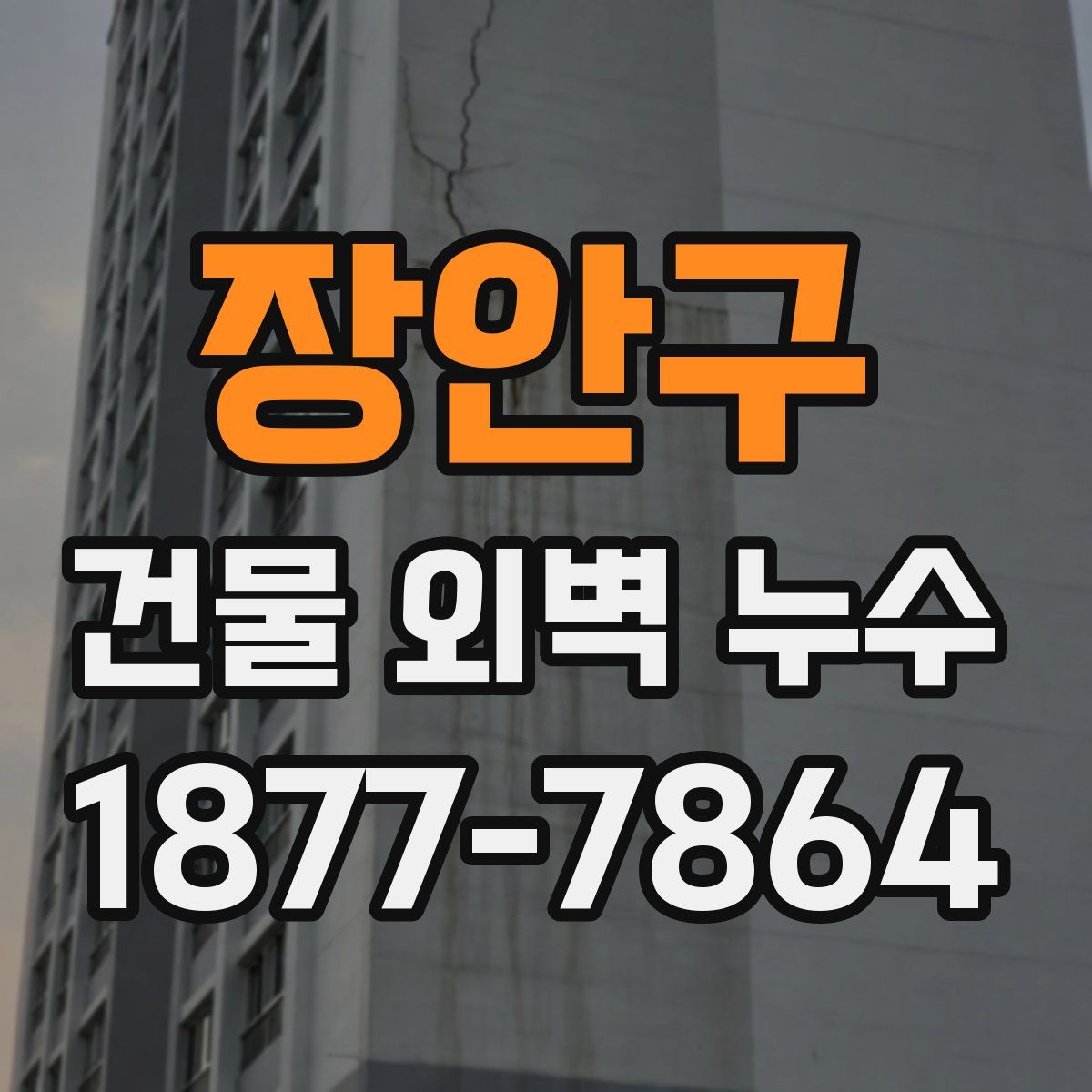 장안구 건물 외벽 누수