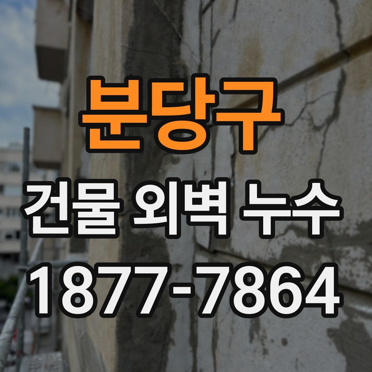 분당구 건물 외벽 누수