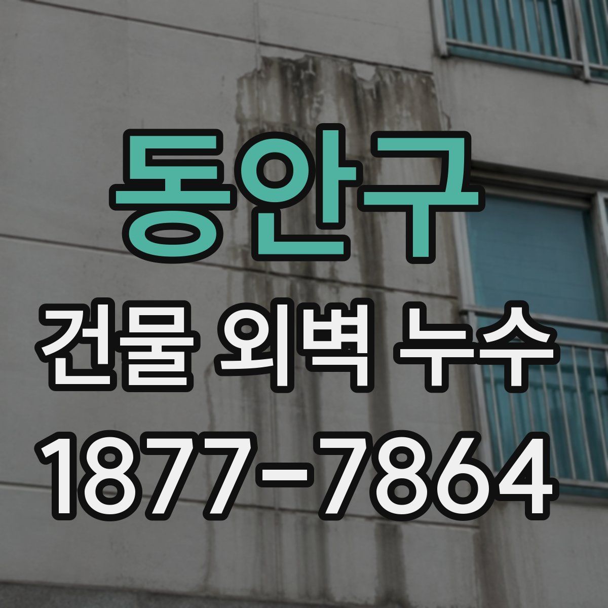 동안구 건물 외벽 누수