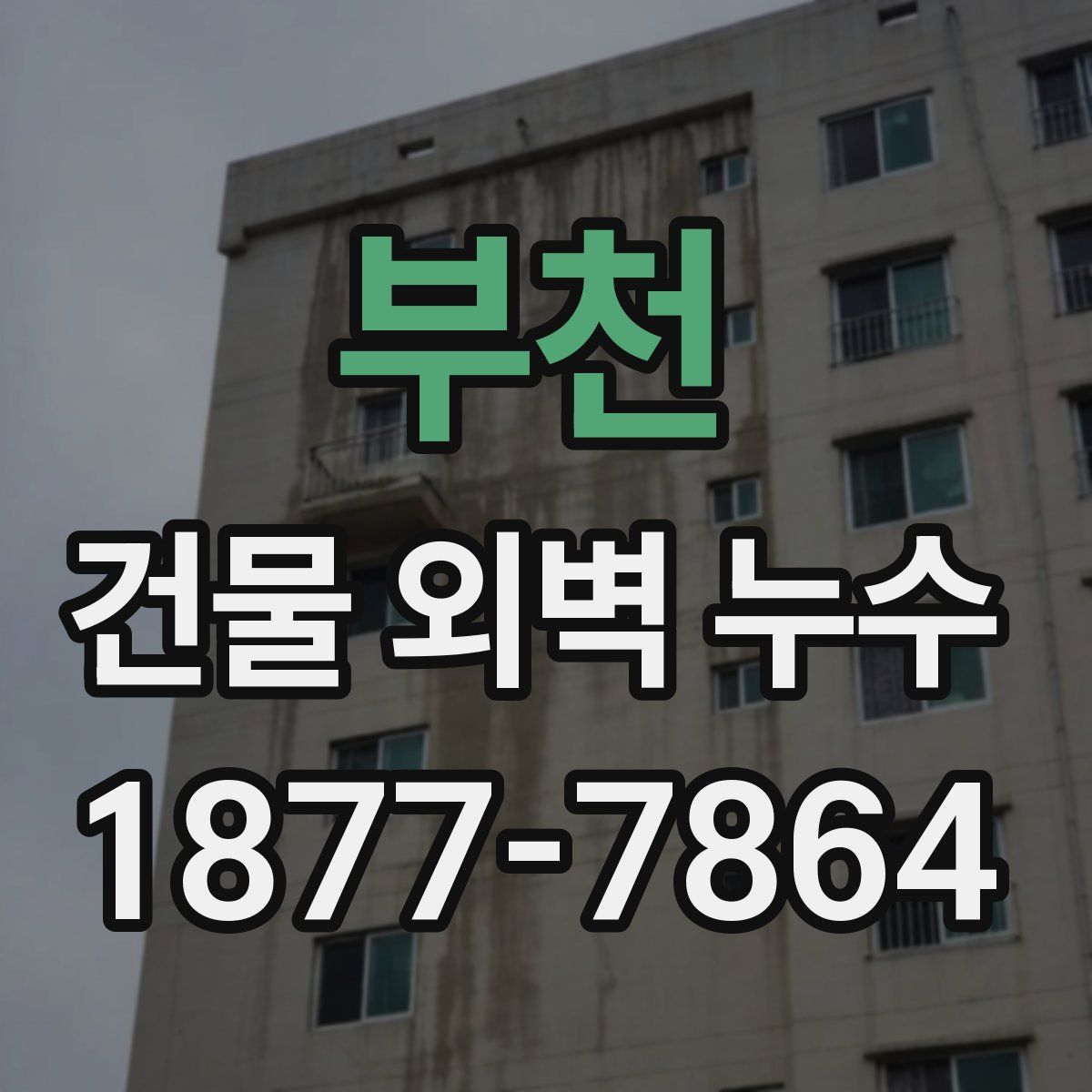 부천 건물 외벽 누수
