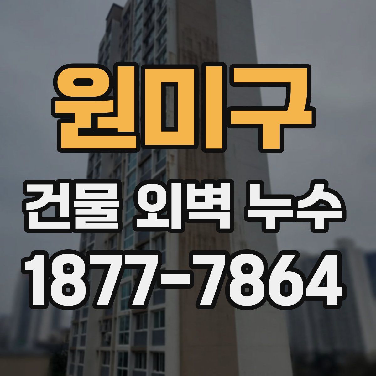 원미구 건물 외벽 누수