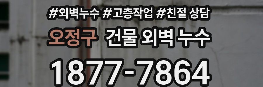오정구 건물 외벽 누수