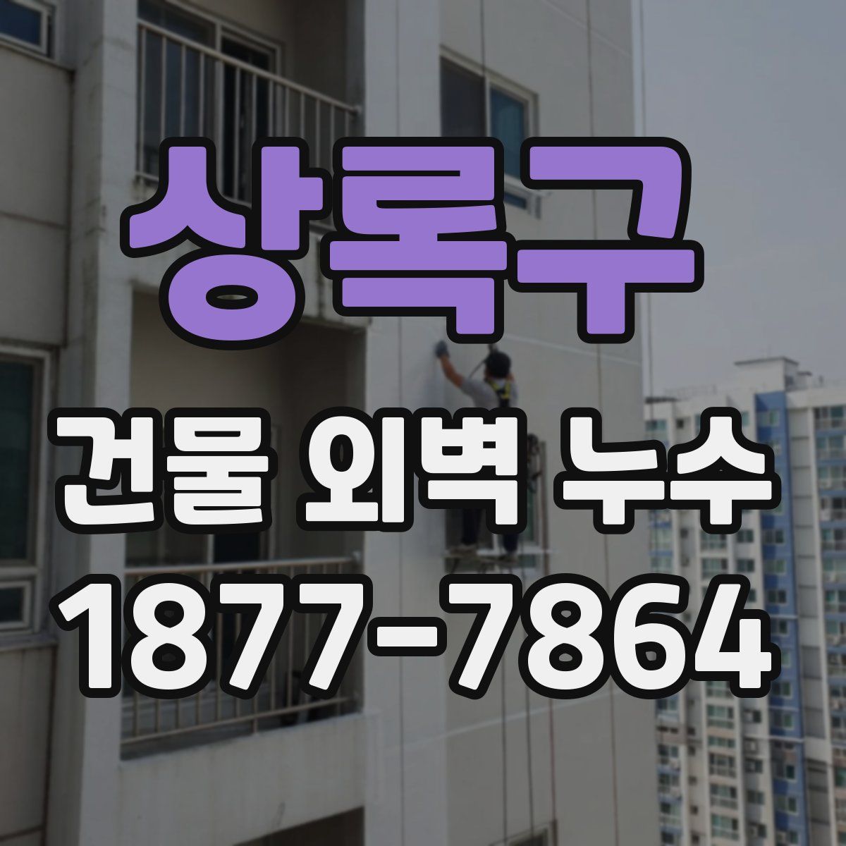 상록구 건물 외벽 누수