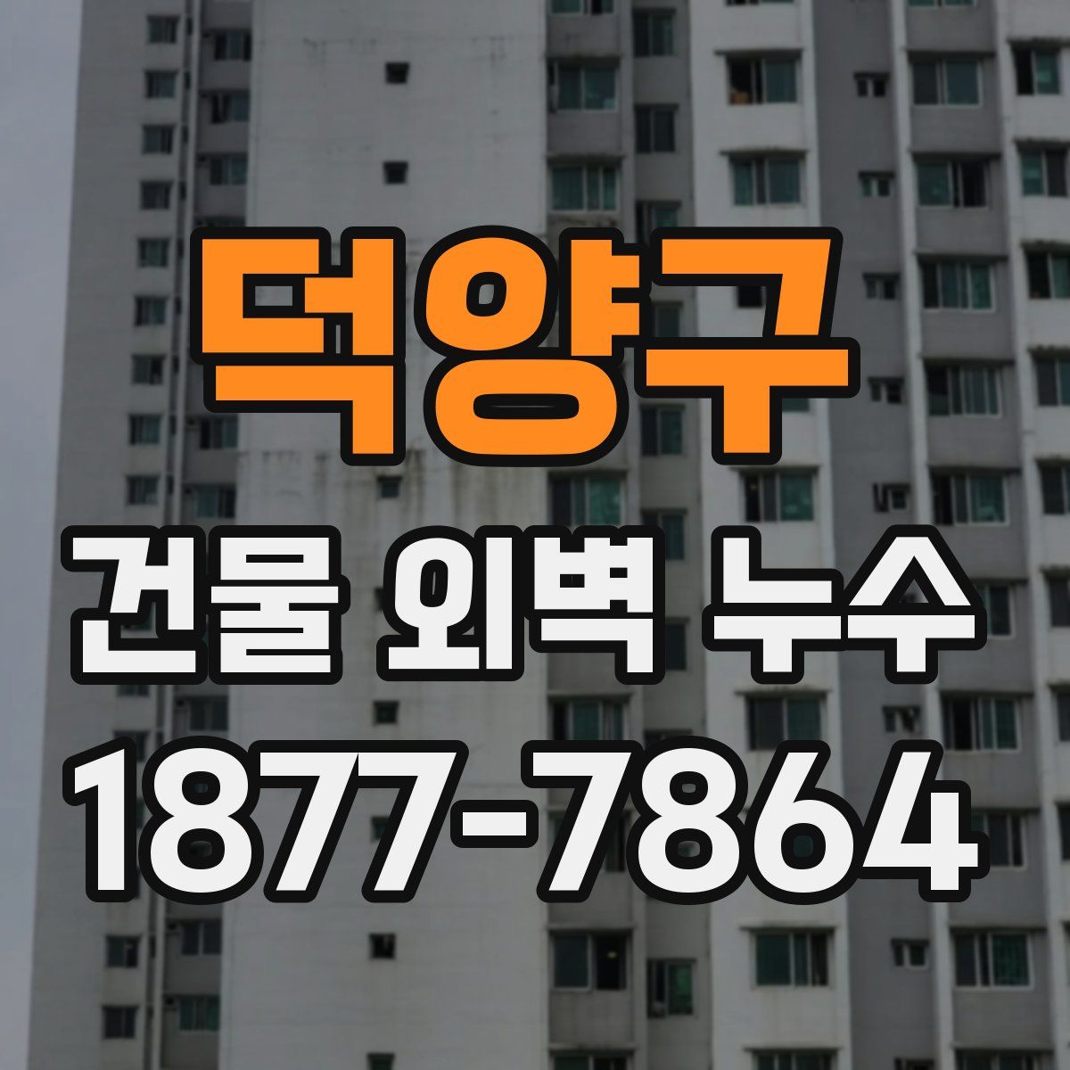 덕양구 건물 외벽 누수