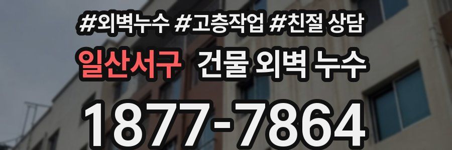 일산서구 건물 외벽 누수