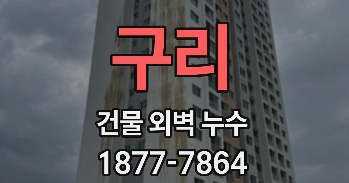 구리 건물 외벽 누수