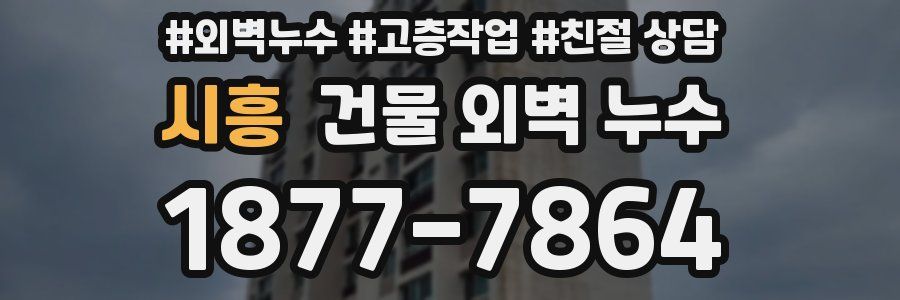 시흥 건물 외벽 누수