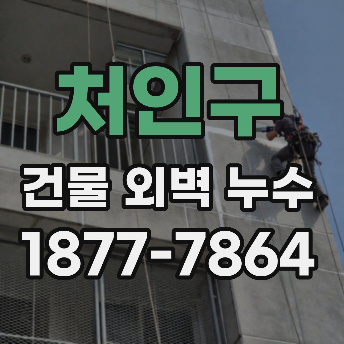 처인구 건물 외벽 누수