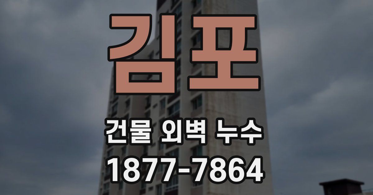 김포 건물 외벽 누수