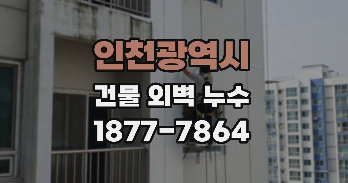 인천광역시 건물 외벽 누수