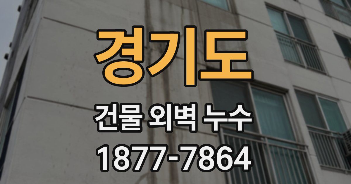 경기도 건물 외벽 누수