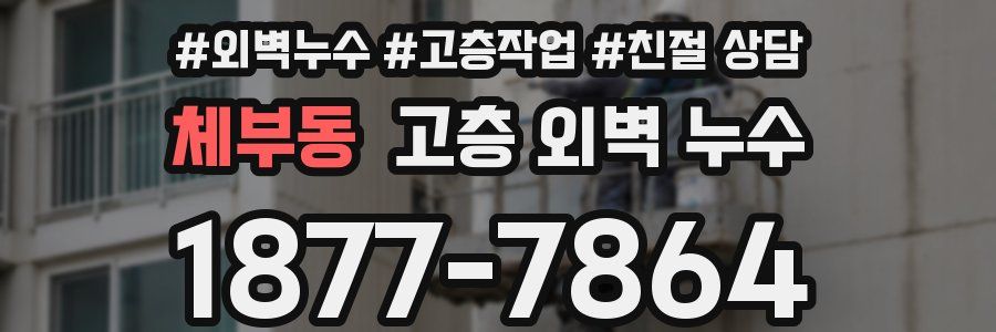 체부동 고층 외벽 누수