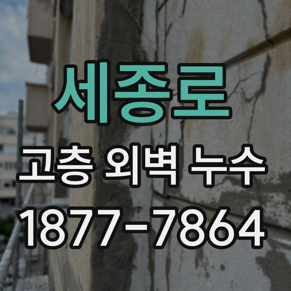 세종로 고층 외벽 누수